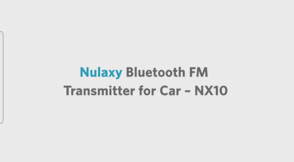 Car Bluetooth FM Transmitter with RGB LED – Nulaxy