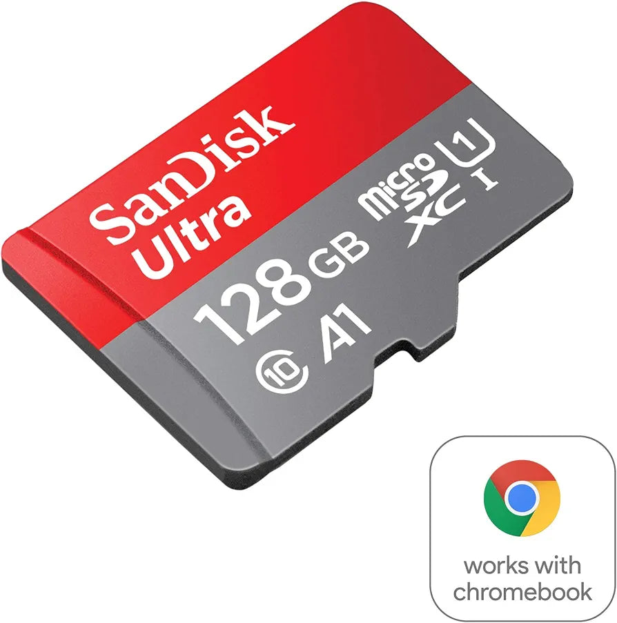 SanDisk Ultra 128GB microSDXC UHS-I Card – A1, Class 10, Up to 120MB/s