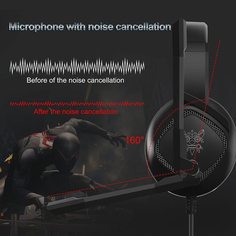 ONIKUMA Wired Gaming Headset – 3D Sound & HD Noise-Cancelling Mic
