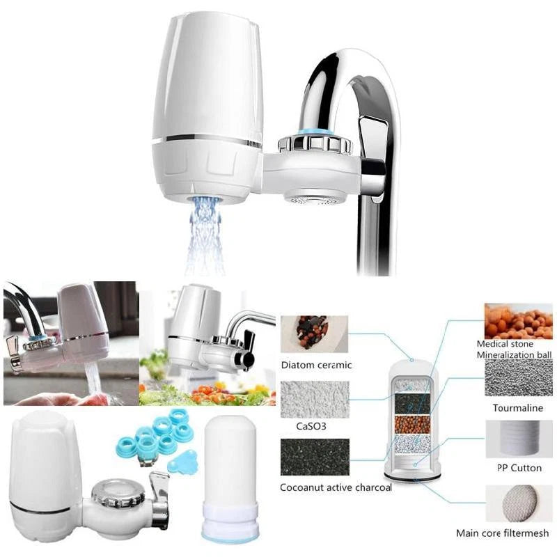 Faucet Water Filter Purifier with Ceramic Filtration System