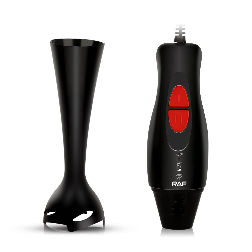 RAF Hand Blender – 300W Stick Immersion Blender with 4 Stainless Steel Blades