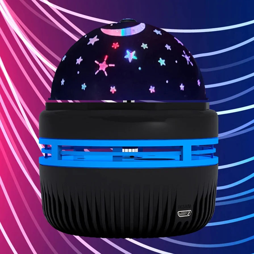 DC5V 3W LED Magic Ball Projector Light – Rotating RGB Disco Party Lamp (USB Powered)