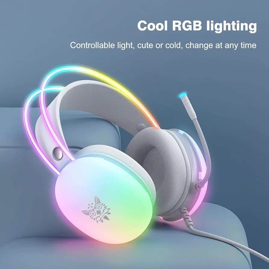 ONIKUMA Gaming Headset with RGB Lighting