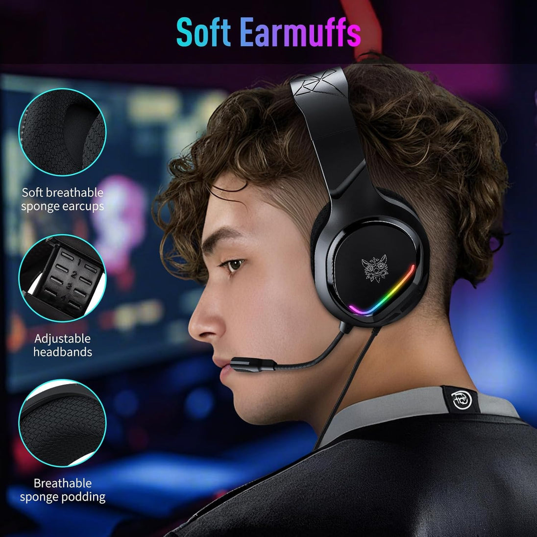 ONIKUMA X31 RGB Wired Gaming Headset