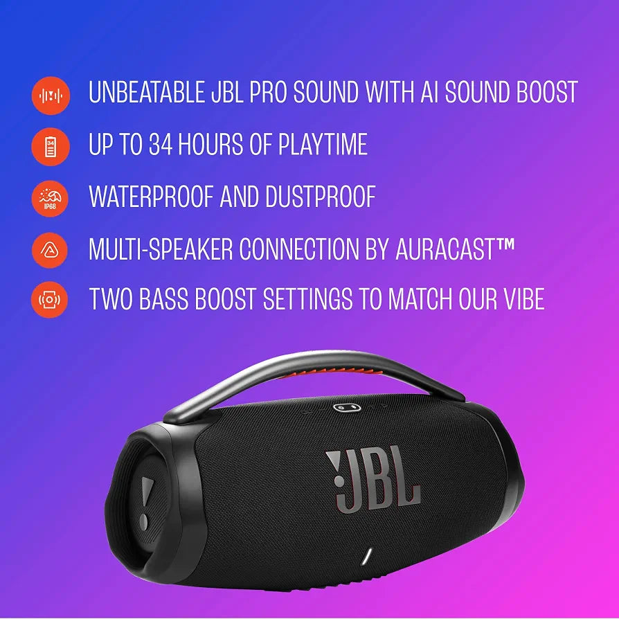 JBL Boom Box 4 Mini Portable Bluetooth Speaker