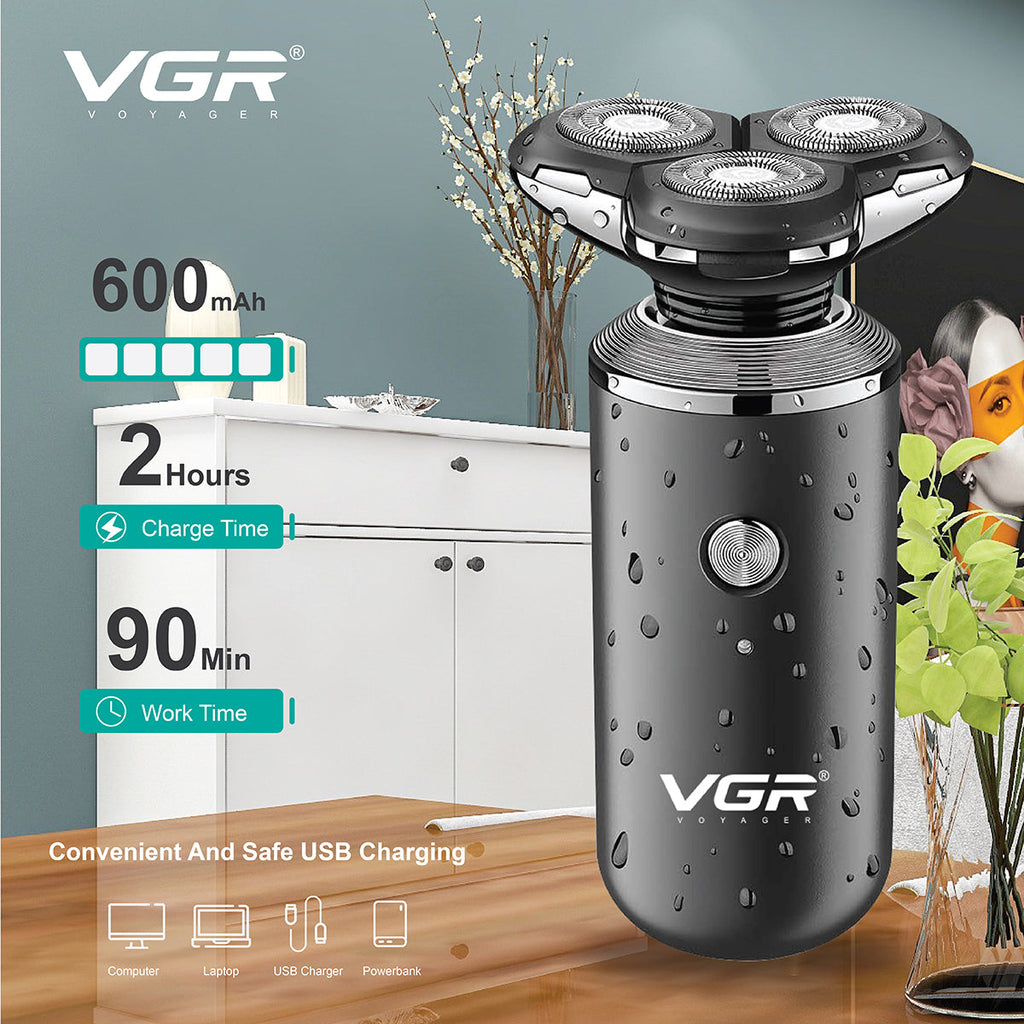 VGR V-317 Waterproof Electric Rotary Shaver
