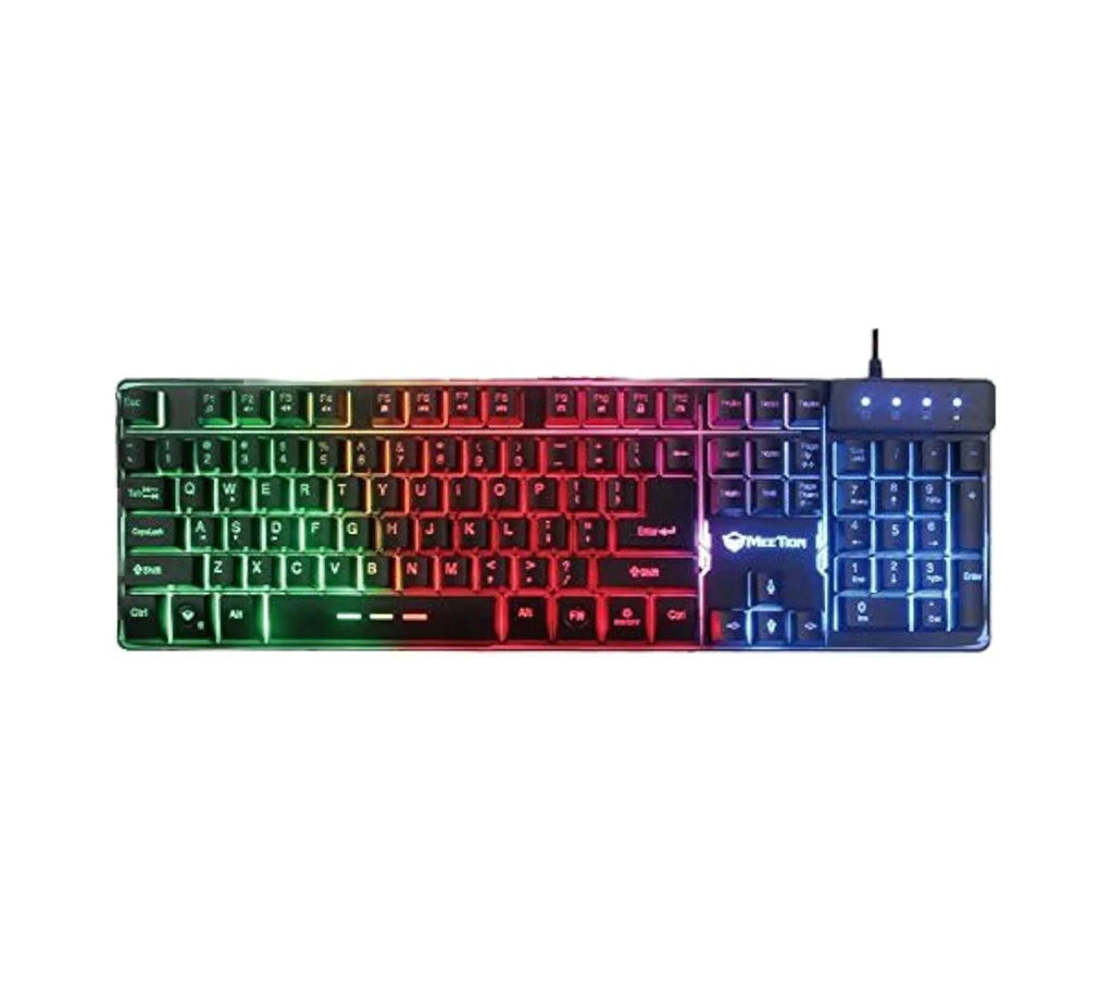 MeeTion K9300 Rainbow Backlit Gaming Keyboard – Wired USB, 104 Keys