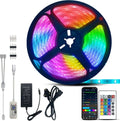 RGB LED Strip Light 5M – Bluetooth App & 24-Key Remote | Cuttable, Self-Adhesive, 60 LEDs/m