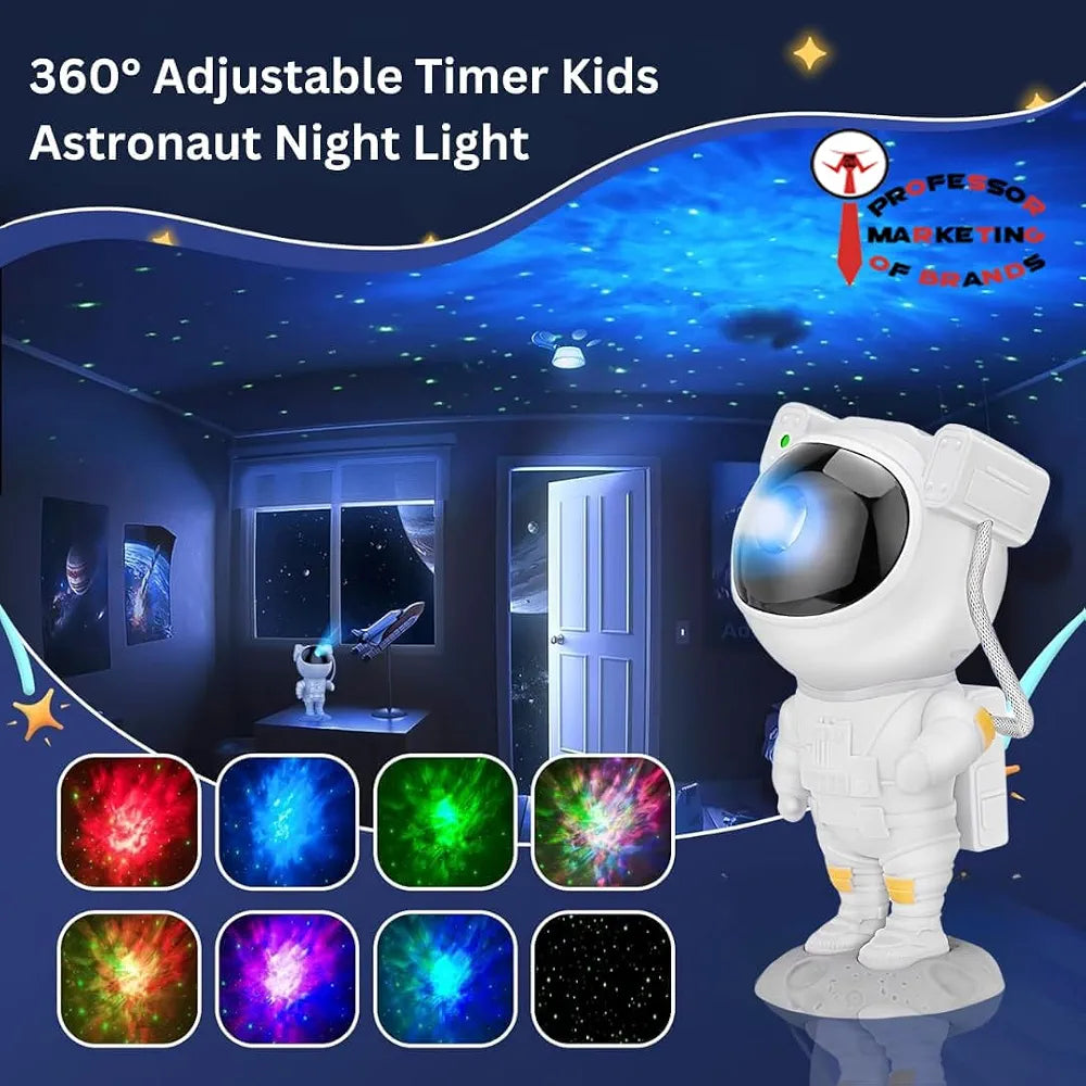 Astronaut Galaxy Projector with Bluetooth Speaker & Remote