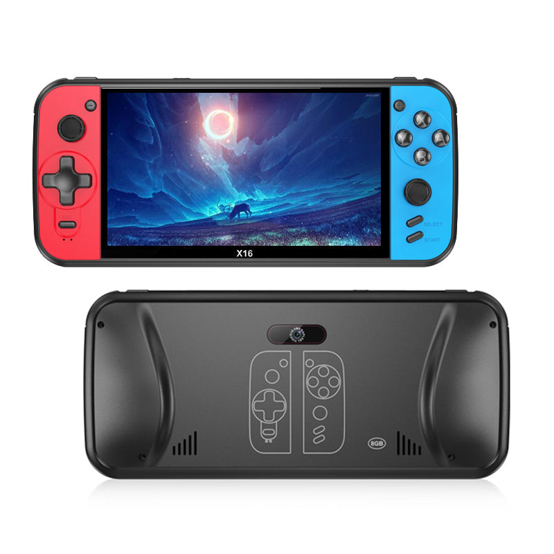 Black Hawk X16 Plus Handheld Game Console – 6.5" HD Screen | 14,000 Games | Rechargeable