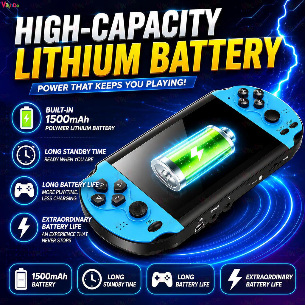 X7 Plus Handheld Game Console – Portable Retro Gaming Player