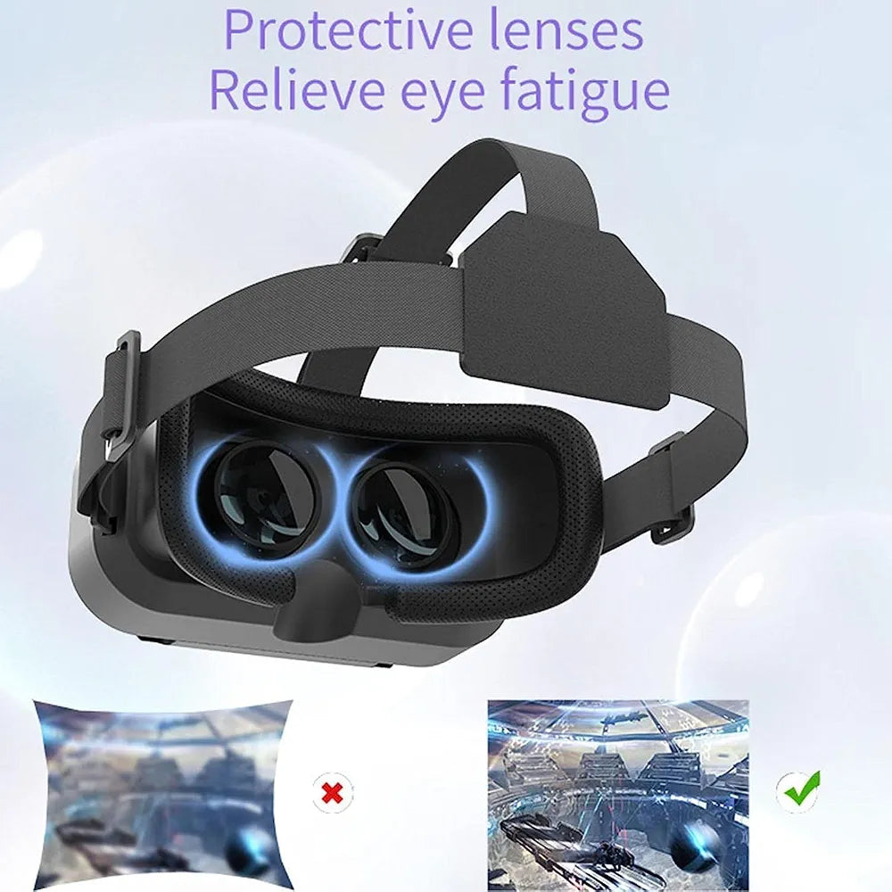 VR Shinecon SC-G13 – Virtual Reality Glasses with HD Lenses, Built-in Speakers & Large-Screen Compatibility