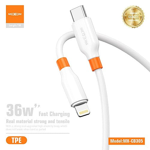 MOXOM MX-CB305 36W USB-C to Lightning Fast Charging Cable