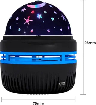 DC5V 3W LED Magic Ball Projector Light – Rotating RGB Disco Party Lamp (USB Powered)