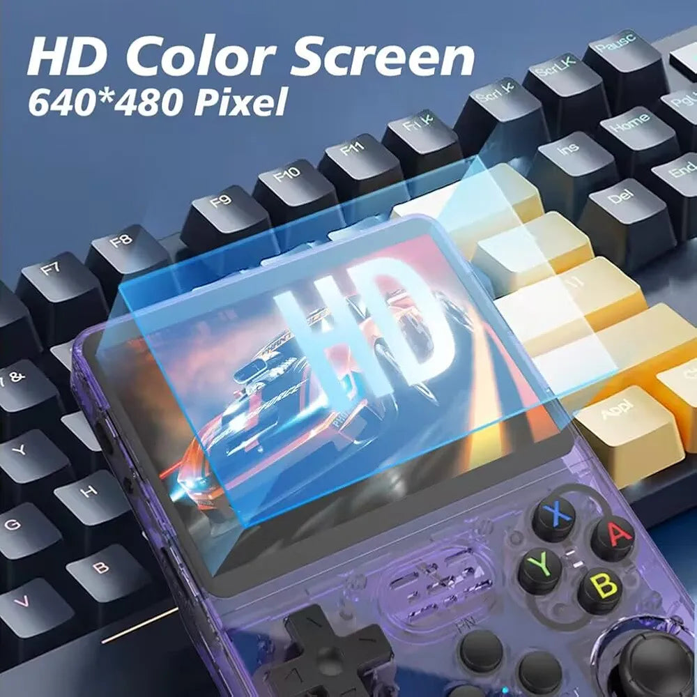 R36S Retro Handheld Game Console – 3.5" HD, 15,000+ Games, 21 Emulators, 2500mAh, Open Source Linux