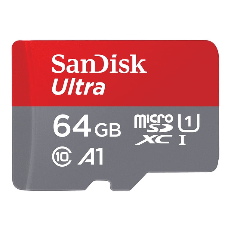 SanDisk Ultra 64GB microSDXC UHS-I Card – A1, Class 10, Up to 120MB/s