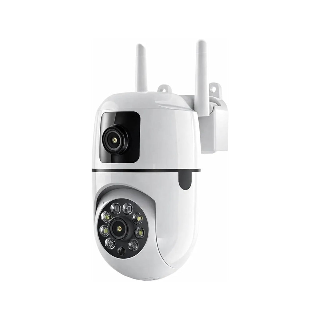 Dual Lens 4K WiFi Security Camera – 5MP | 4G+WiFi | 360° PTZ | IP66 Weatherproof | Two-Way Audio