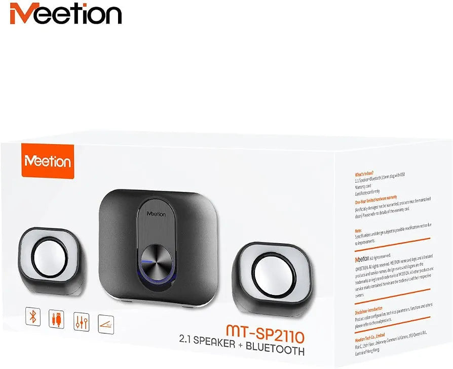 Meetion MT-SP2110 2.1 Speaker System with Bluetooth