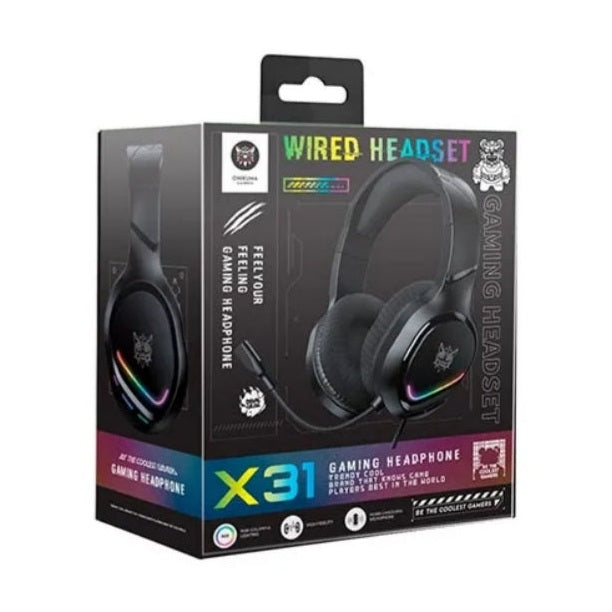 ONIKUMA X31 RGB Wired Gaming Headset