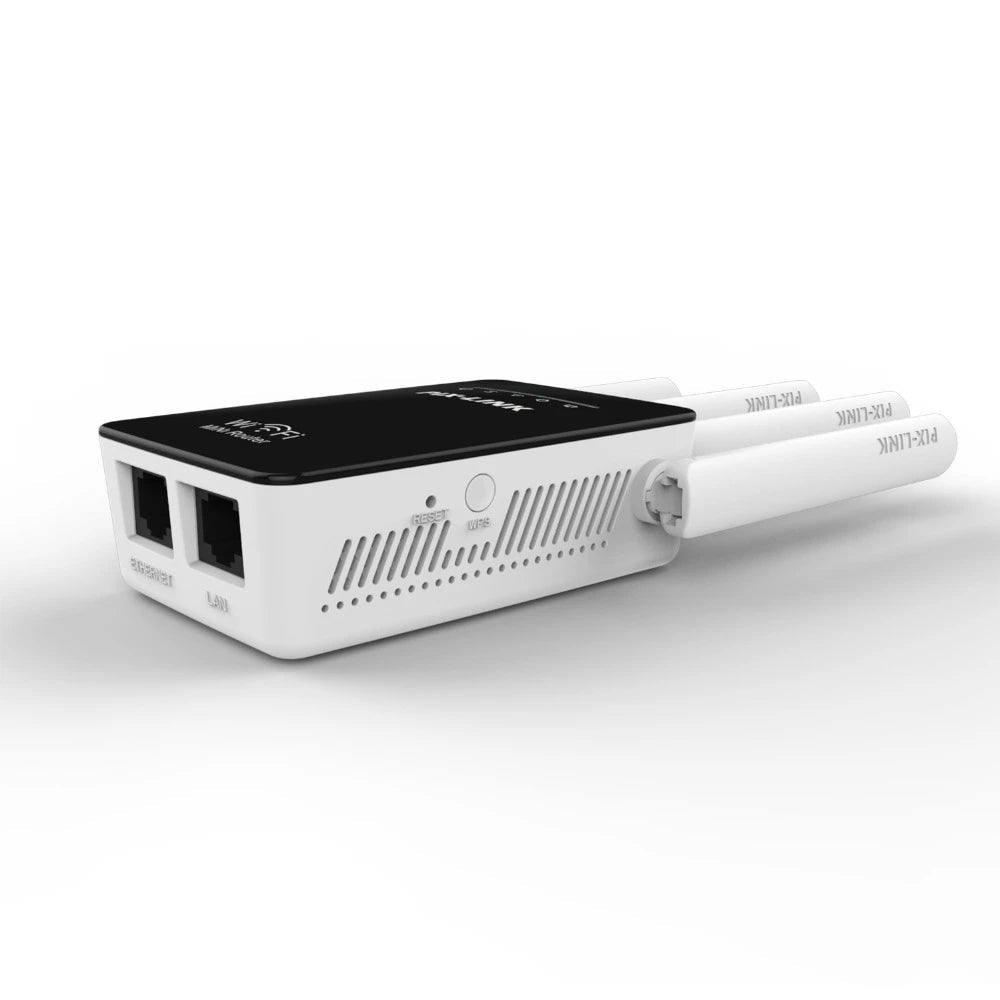 PIX-LINK WiFi Mini Router / Repeater 300Mbps – 4 Antennas