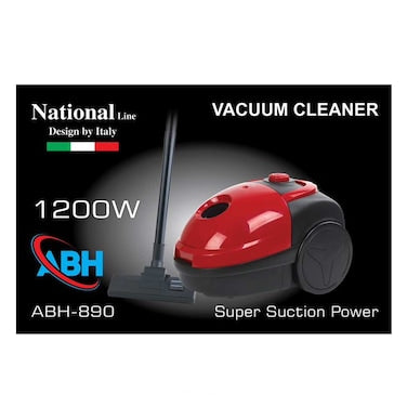 National Line ABH-890 Vacuum Cleaner 1200W – Made in Italy