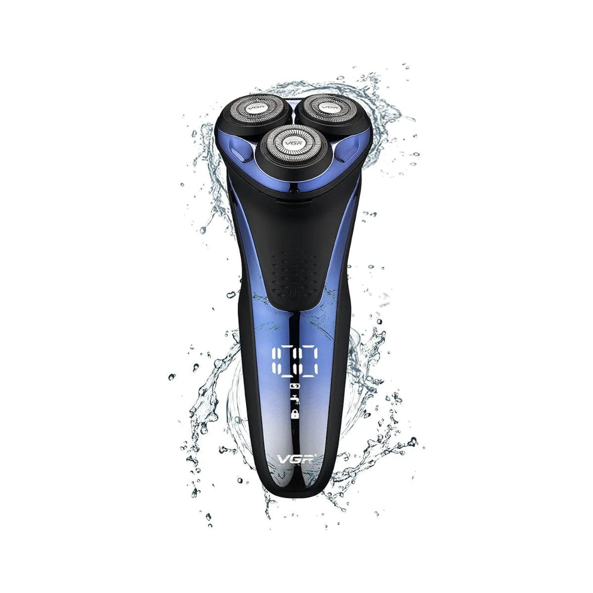 VGR V-306 Electric Rotary Shaver for Men – 3D Floating Blades, IPX7 Waterproof, LED Display