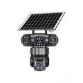 Triple-Lens Solar WiFi Security Camera – V380 Pro