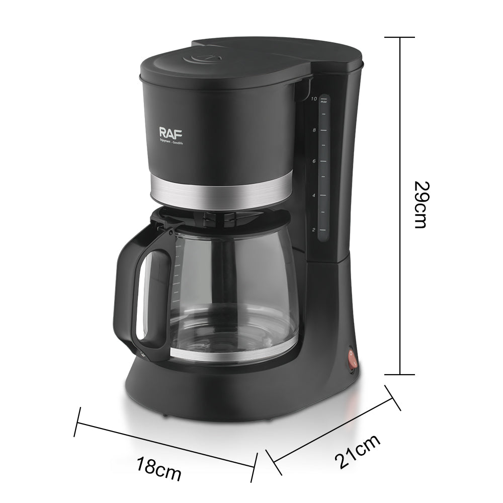 RAF R.132 Coffee Maker 1.2L – 680W Drip Filter Machine with Anti-Drip & Keep Warm