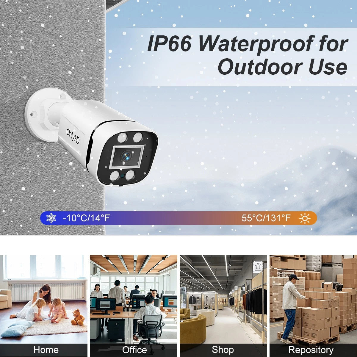 5MP Super HD Outdoor Security Camera with 2-Way Audio & Smart Detection