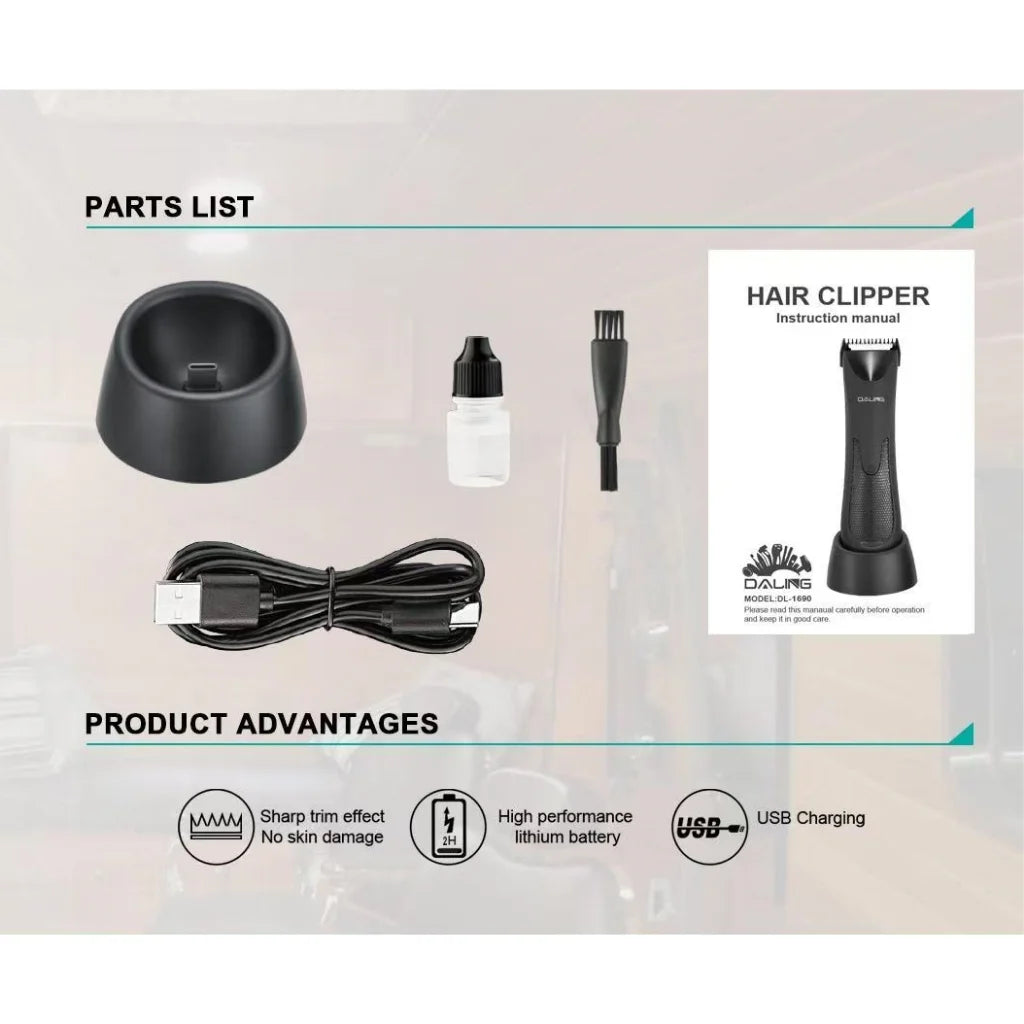 Daling DL-1690 Professional Cordless Hair Clipper
