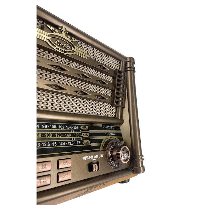 Raiseng R-1827BT Antika Vintage Bluetooth Radio Speaker – Large Size