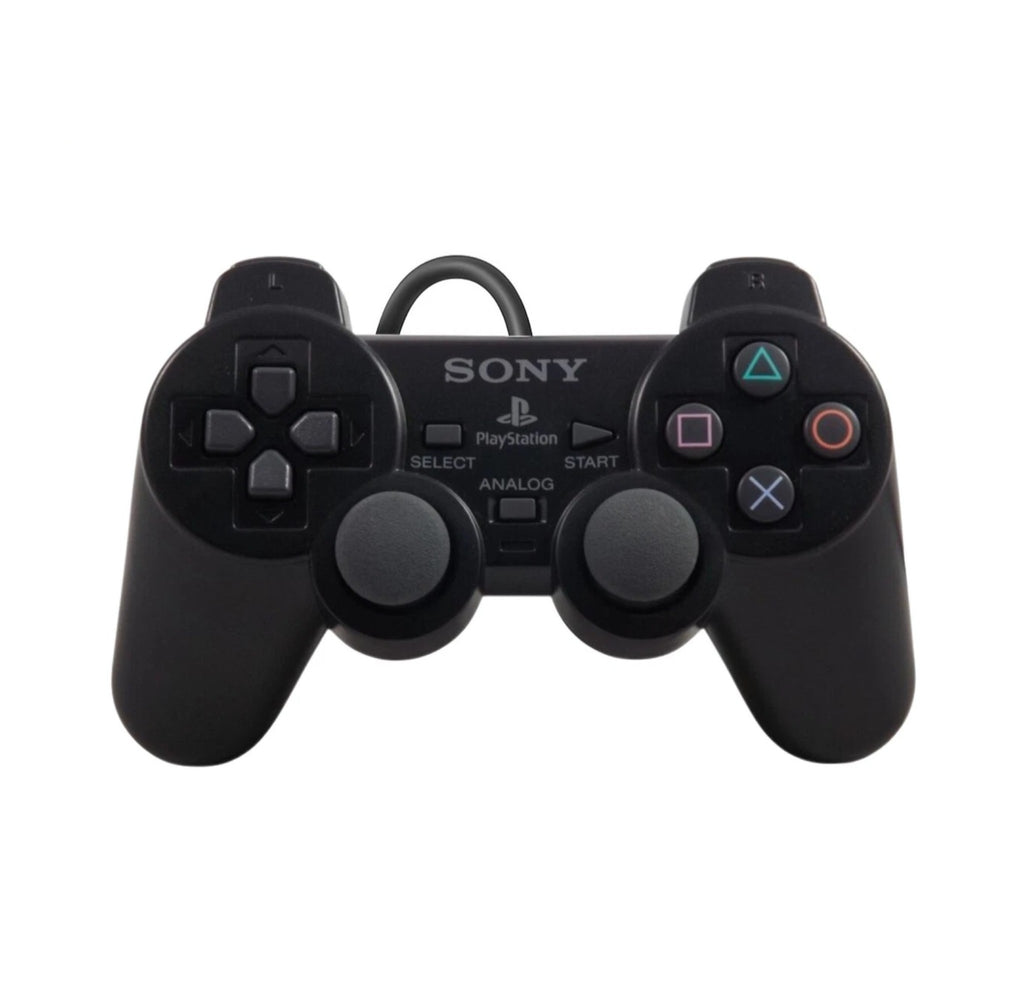 PlayStation 2 (PS2) Wired Controller – Black, Blue & Green