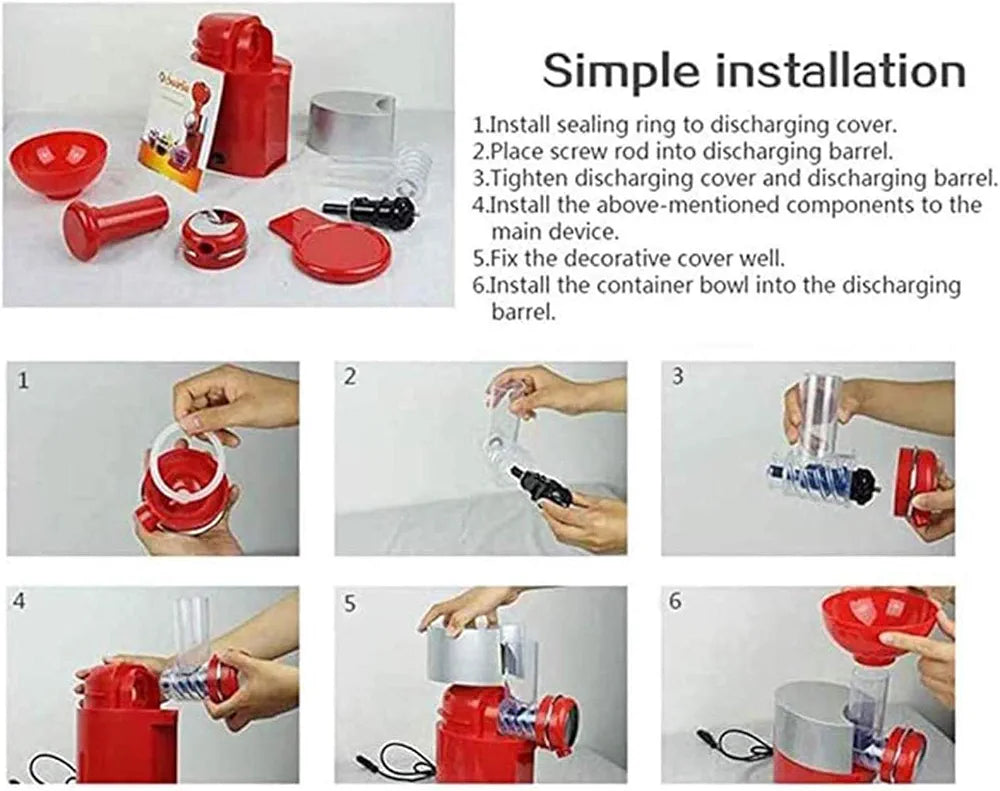 Frozen Fruit Ice Cream Maker Machine – 3 Colors Available