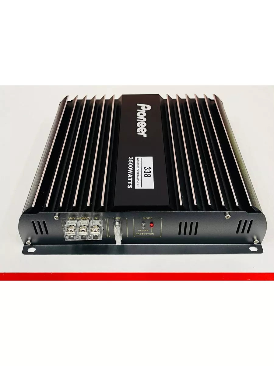 Pioneer GM-338 2-Channel Car Power Amplifier – 3500W Max, Class FD, Bridgeableg