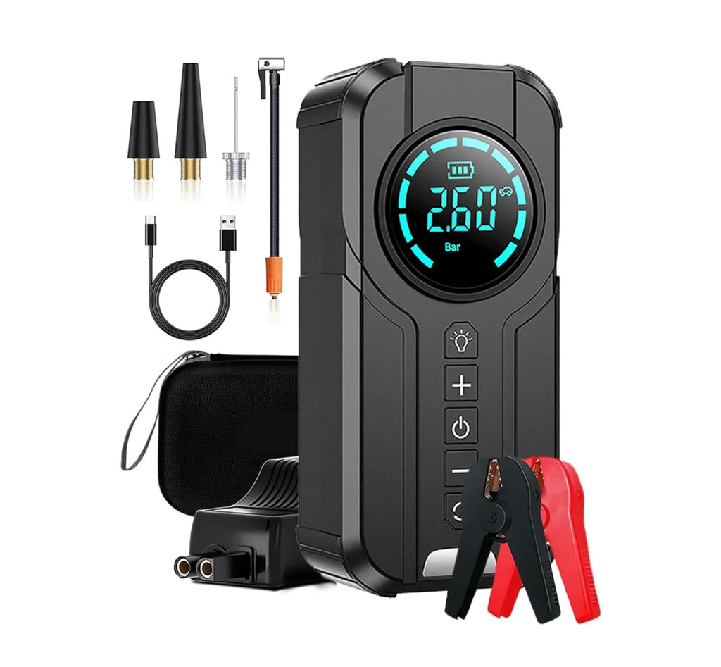 HIMK All-in-One Car Jump Starter & Tire Inflator 1000A