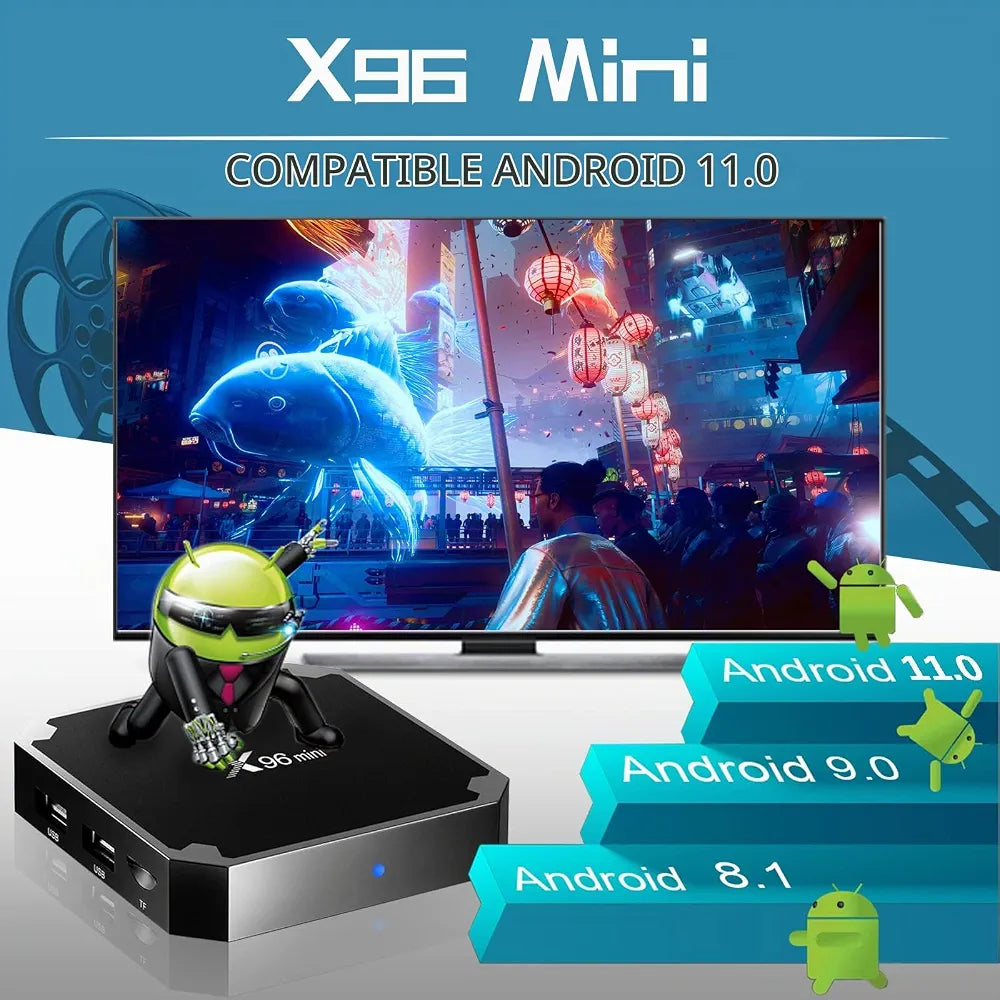 X96 Mini TV box with remote control