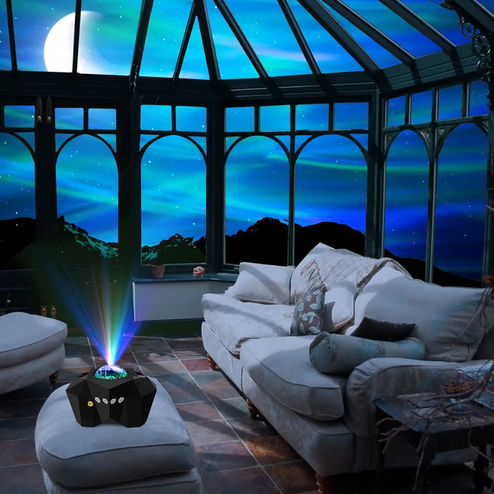 Dream Aurora Star Light Projector 3-in-1 with Bluetooth Speaker & Remote