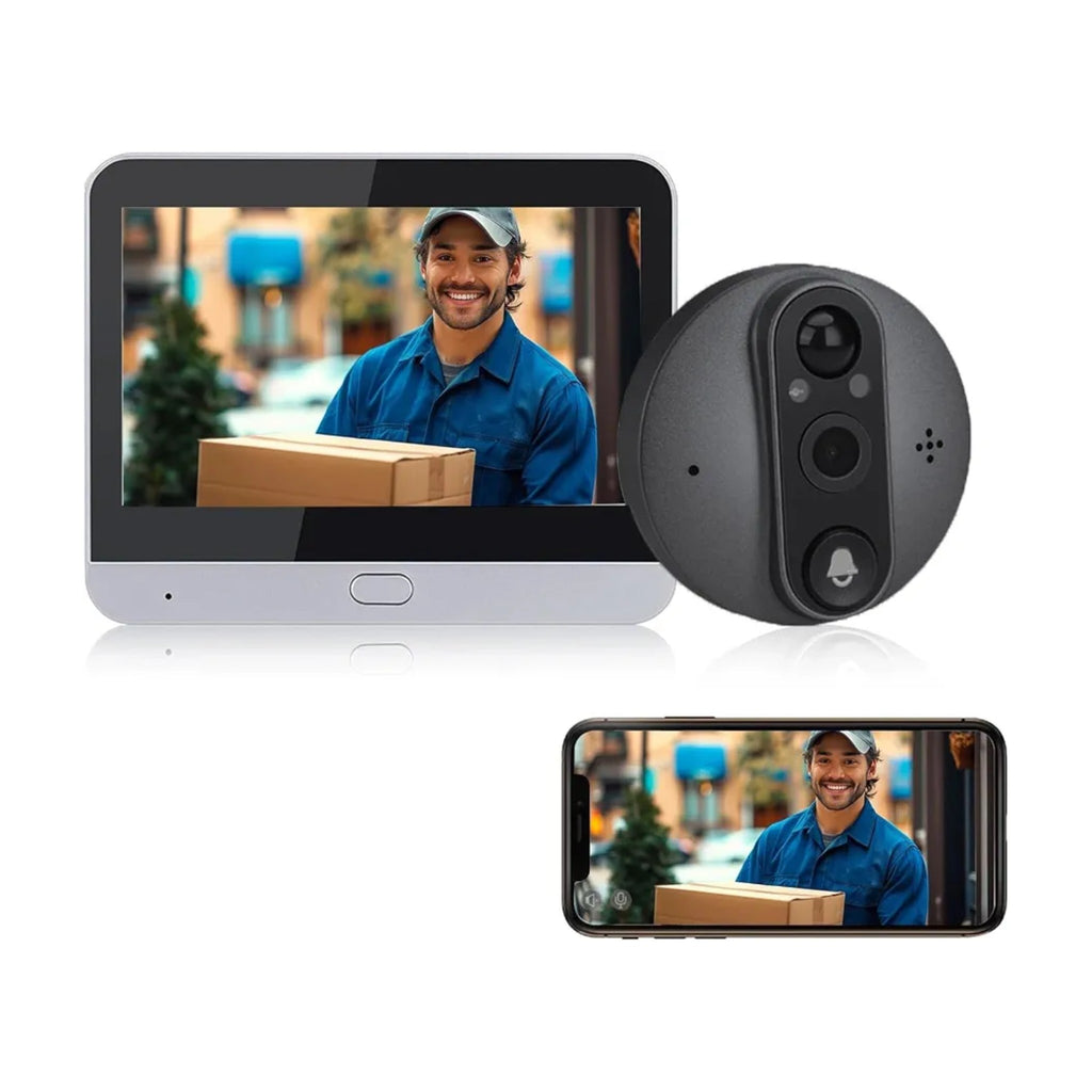 Tuya Smart Doorbell Camera – 1080p Full HD with 4.3" Monitor
