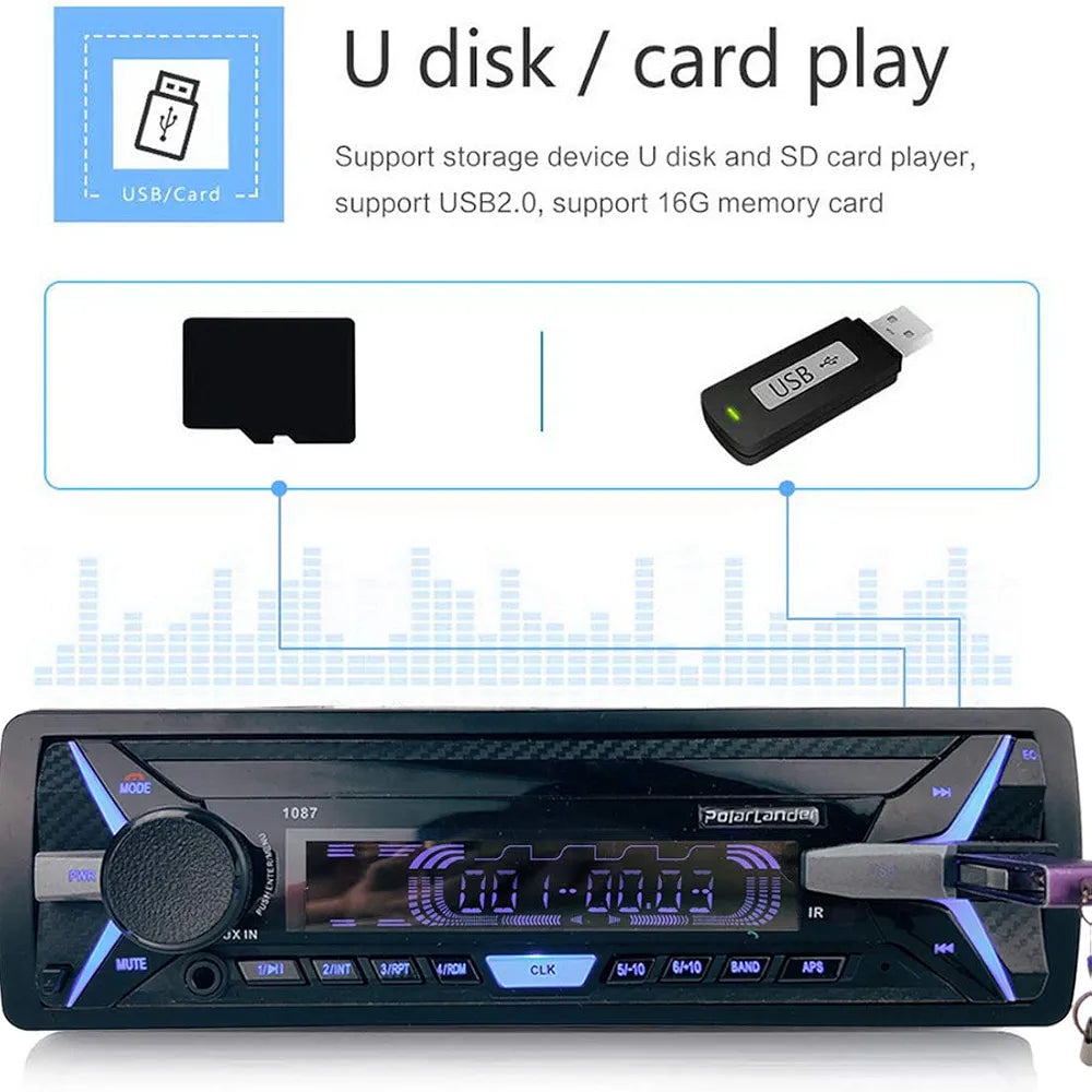 Sony Bluetooth Car Stereo – FM, USB, SD Card, AUX, Hands-Free, Steering Wheel Control, Remote