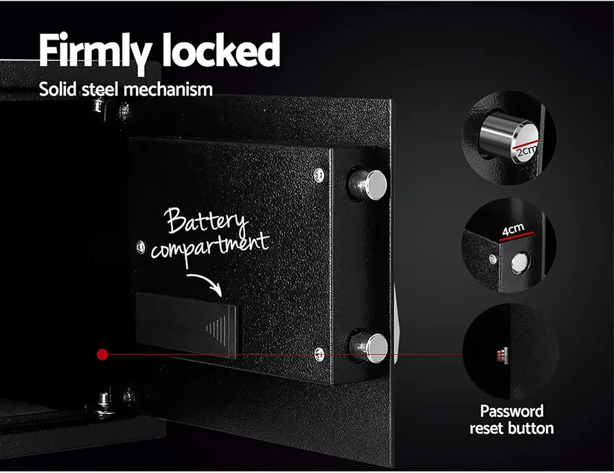 Electronic Safe T-30 | Digital Keypad & Emergency Key