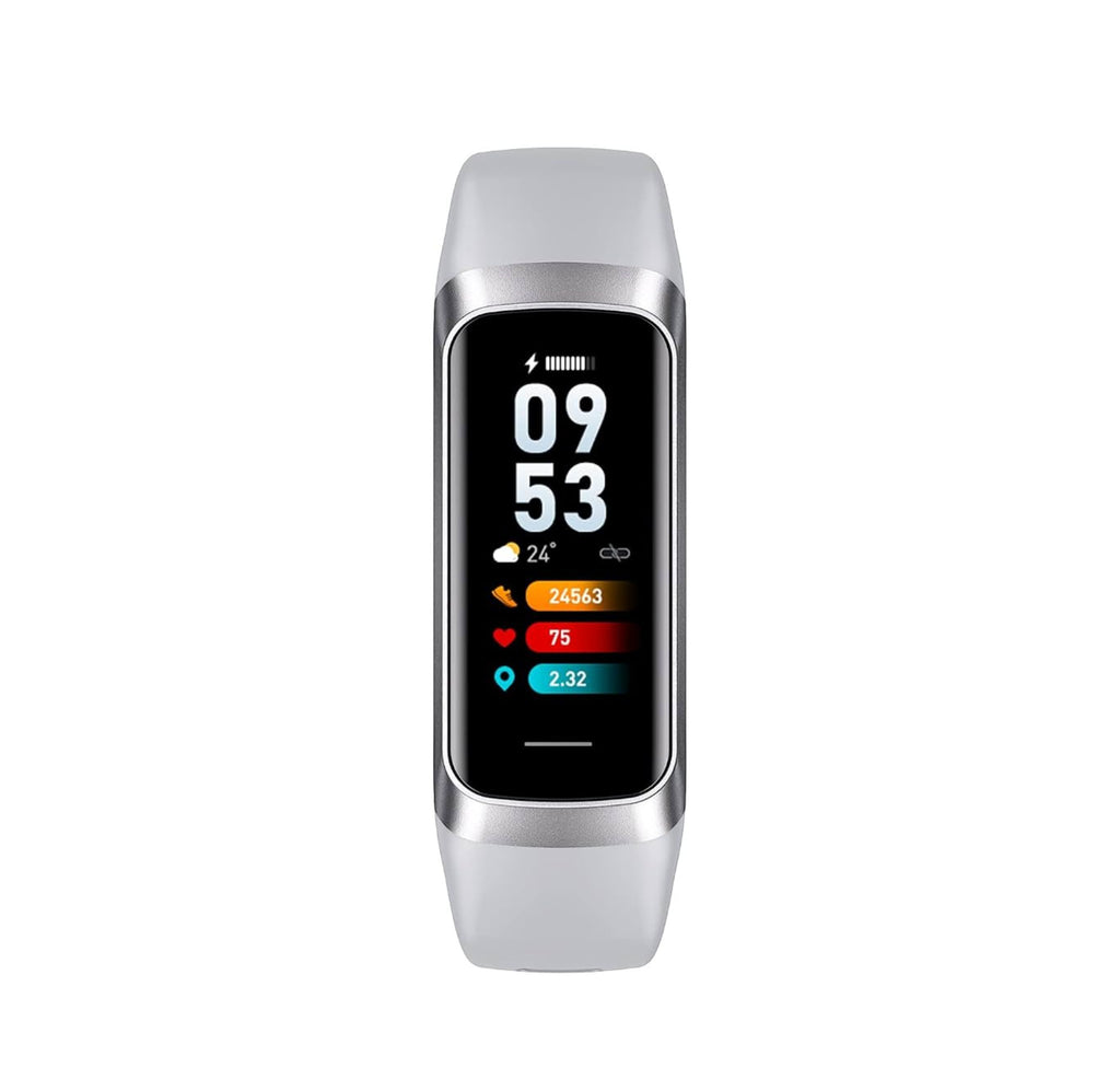 UMEGET Smart Band — 1.1" HD Fitness Tracker with Heart Rate, Sleep & Sport Modes (Black / White)