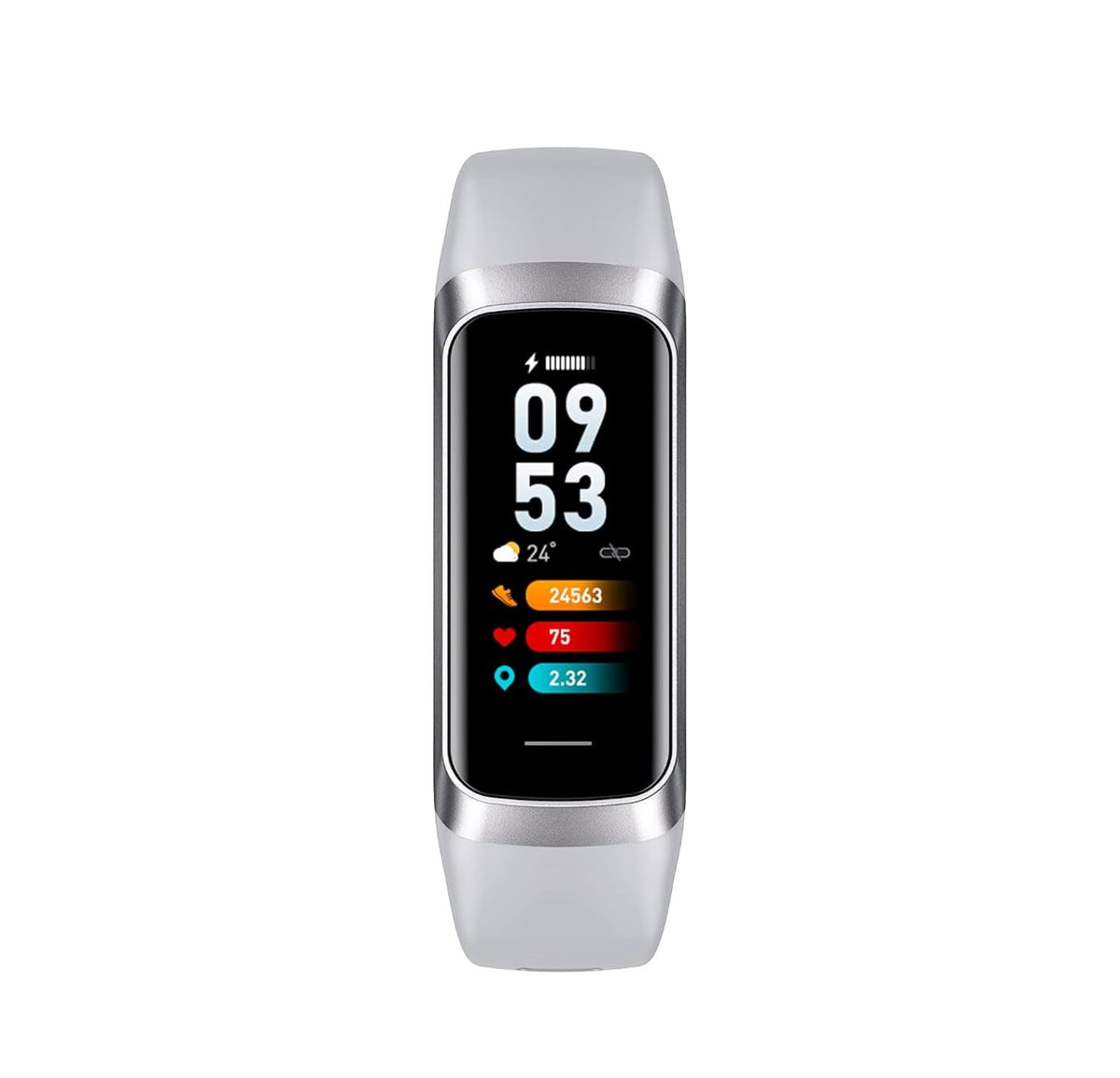 UMEGET Smart Band — 1.1" HD Fitness Tracker with Heart Rate, Sleep & Sport Modes (Black / White)
