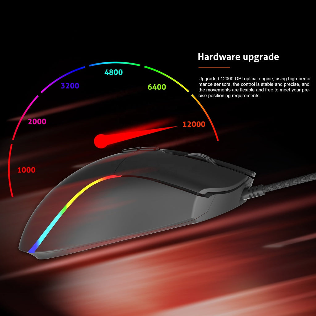 Meetion GM19 RGB Gaming Mouse – 12000 DPI