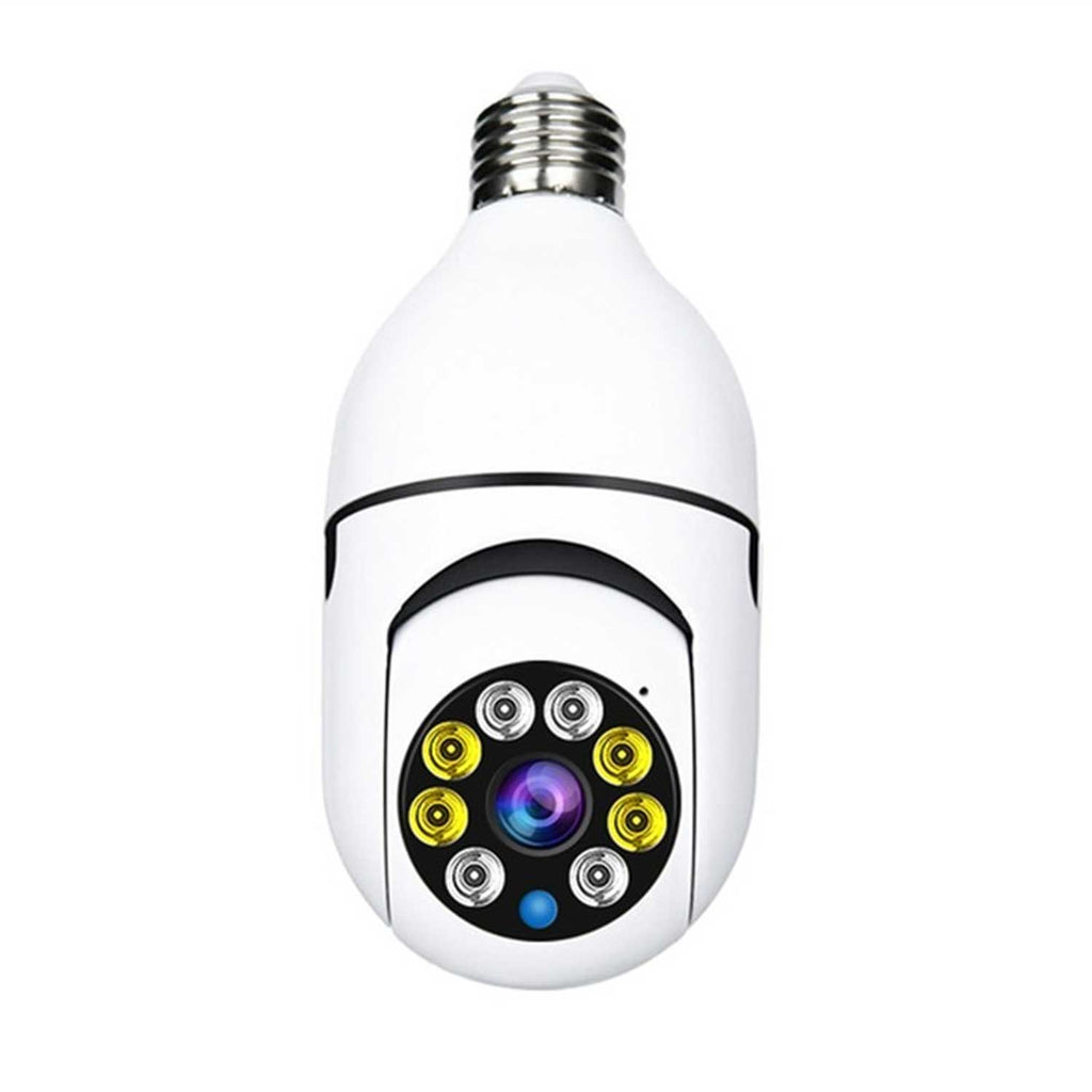 WiFi Smart Bulb Camera 1080P Full HD – 360° PTZ, Night Vision, Two-Way Audio (E27 Socket)