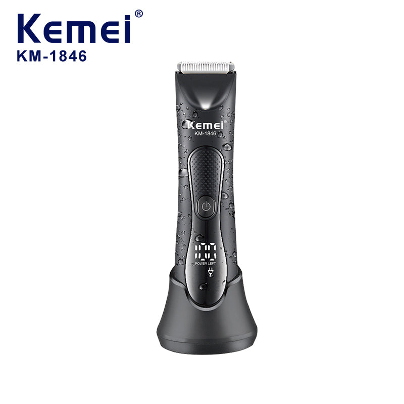 Kemei KM-1846 Waterproof Body Groomer for Men