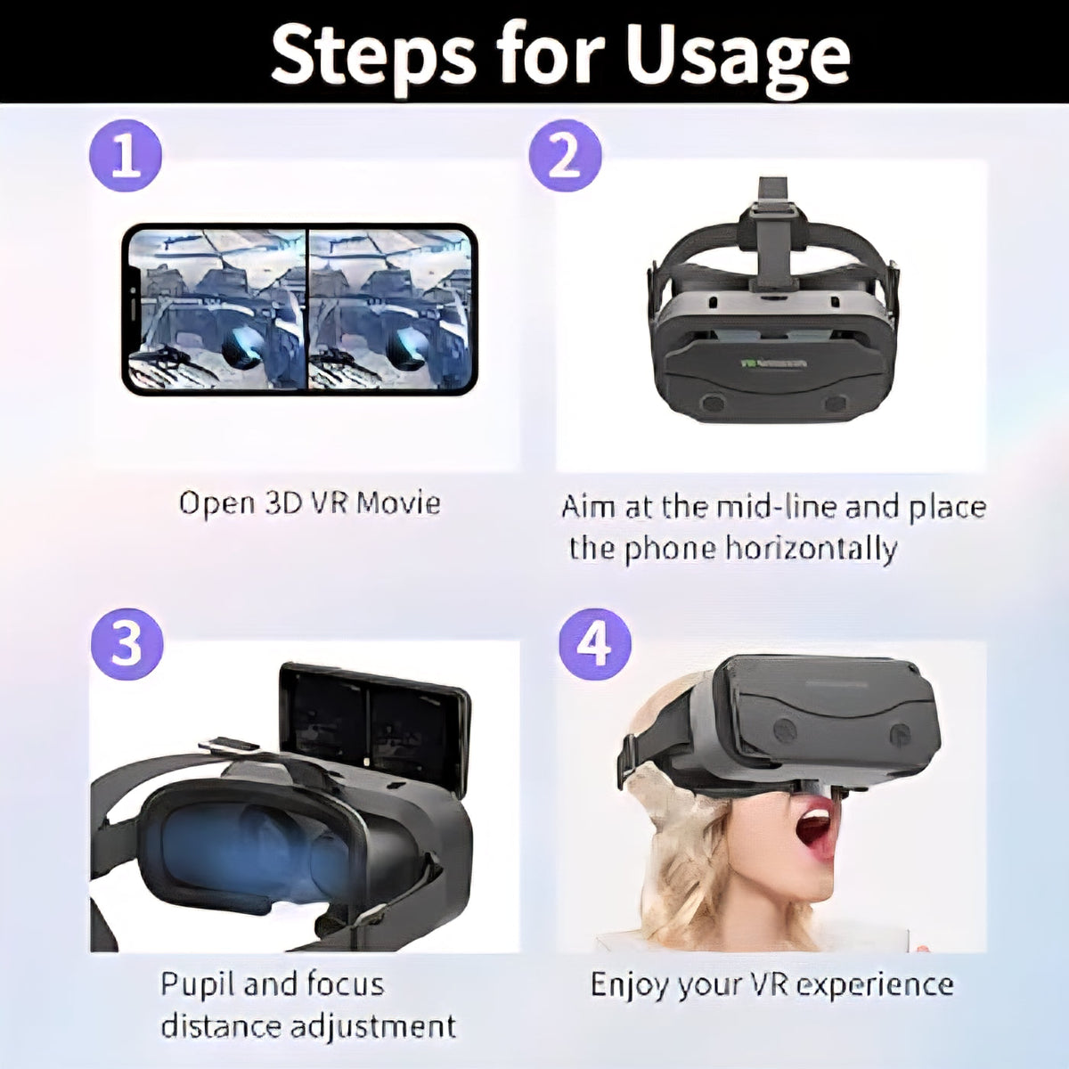 VR Shinecon SC-G13 – Virtual Reality Glasses with HD Lenses, Built-in Speakers & Large-Screen Compatibility