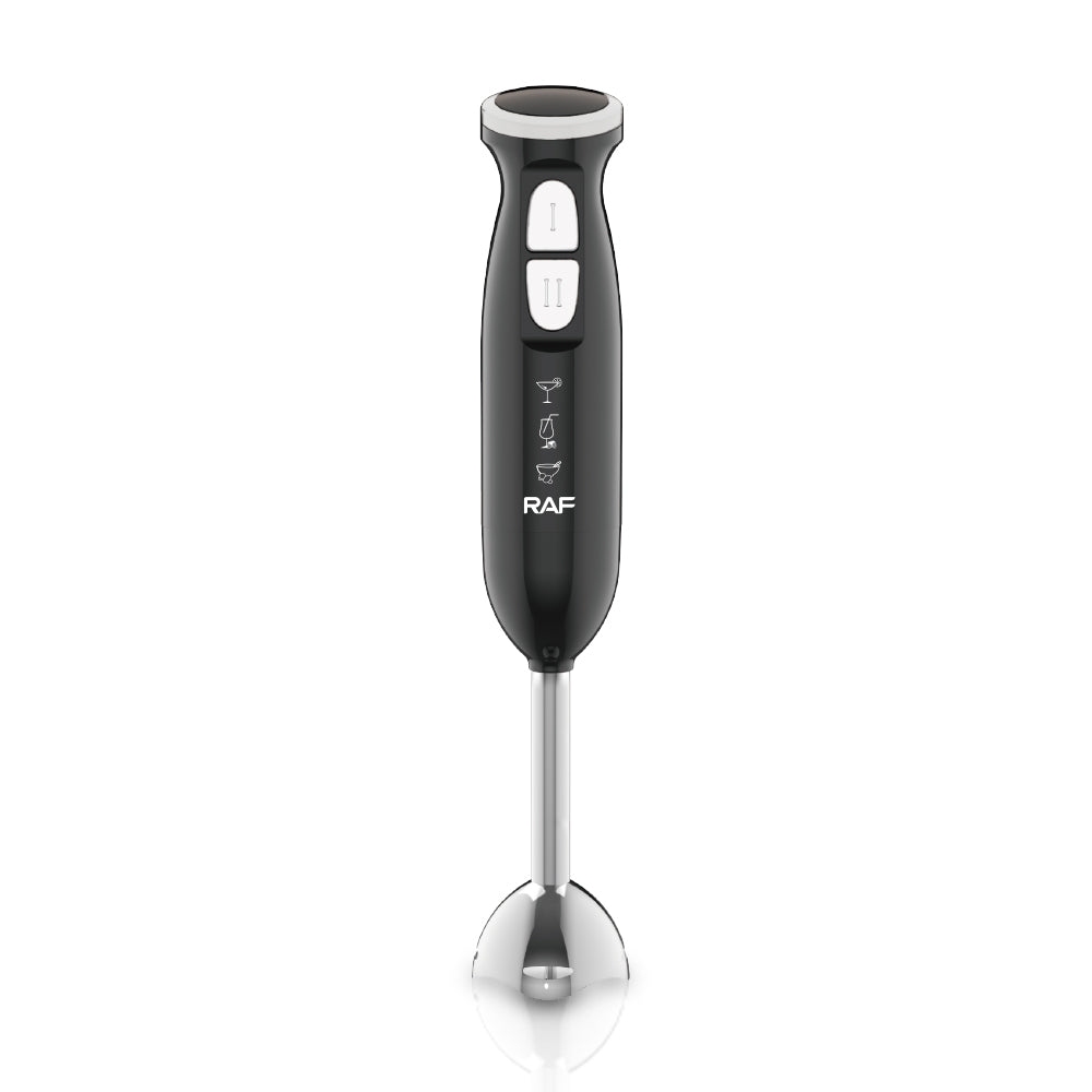 RAF 3-in-1 Hand Blender 340W – 2 Speed, 4-Blade Chopper, 800ml Beaker Included