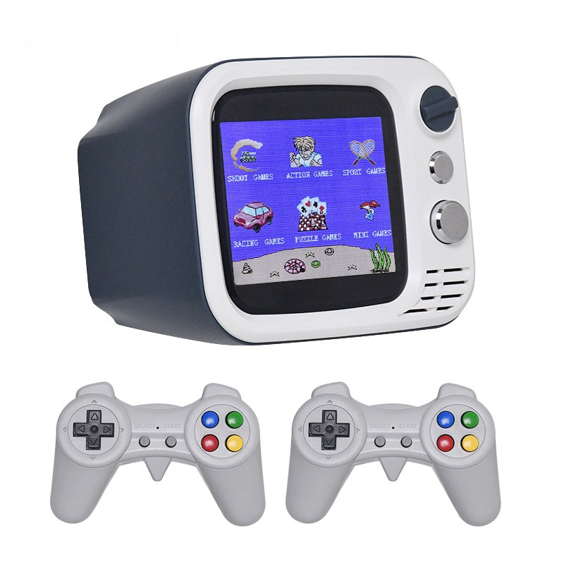 H7 Mini TV Game Console - 3.5" Screen | 740 Retro Games | 2 Wireless Controllers | Rechargeable