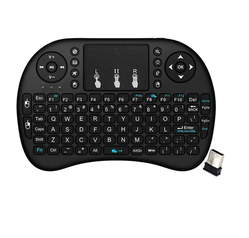 Mini Wireless Keyboard i8 with Touchpad & RGB Backlight – 2.4GHz