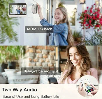 Tuya Smart Doorbell Camera – 1080p Full HD with 4.3" Monitor